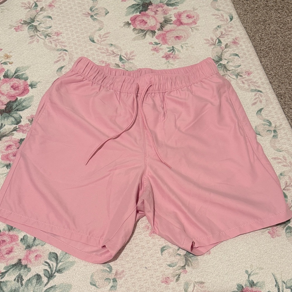 Men’s pink swim trunks shorts